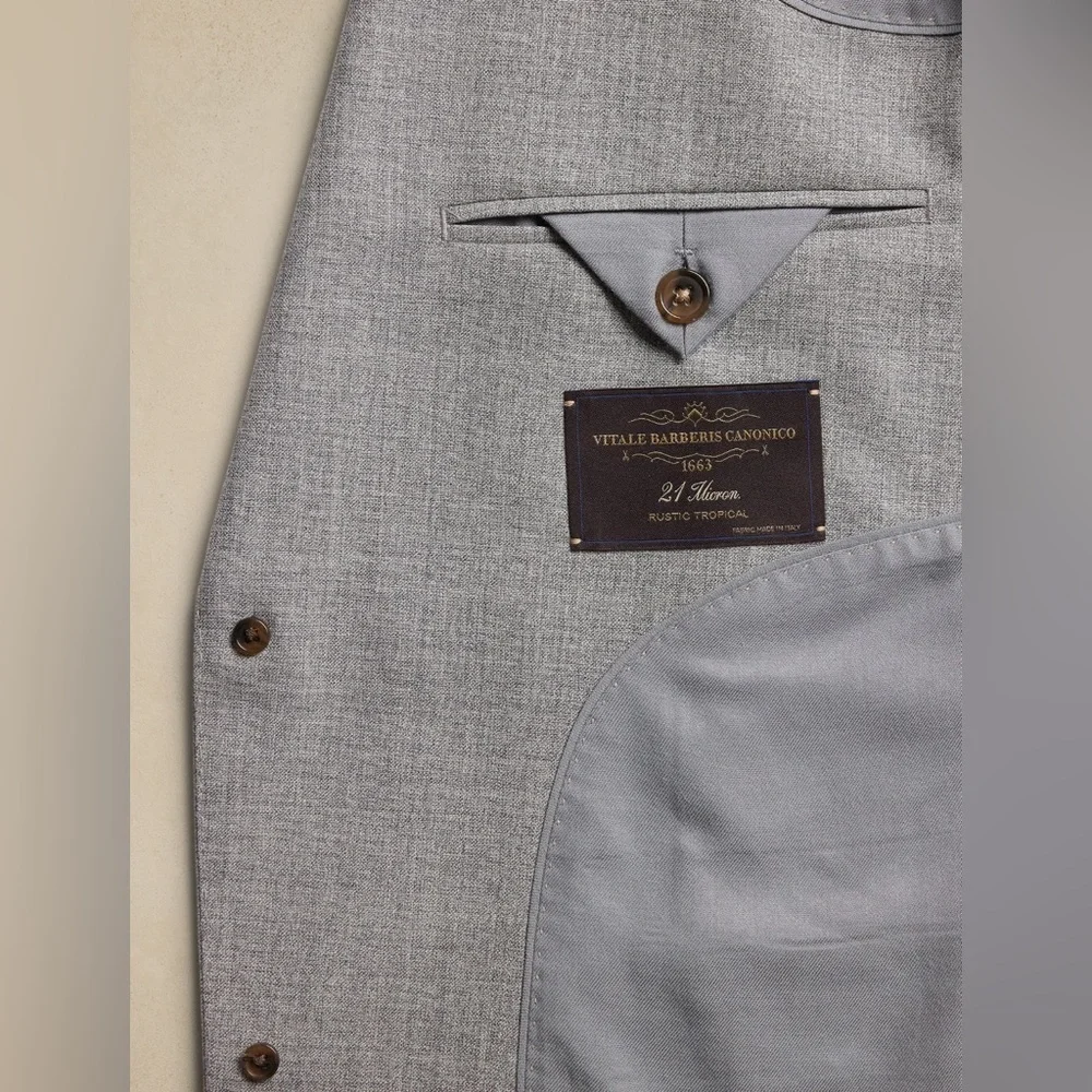 NWT! Banana Republic Light Gray Signature Italian Rustico Suit Jacket 💎
